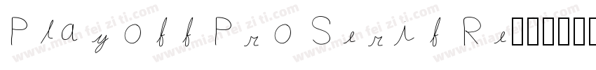 Playoff Pro Serif Re字体转换